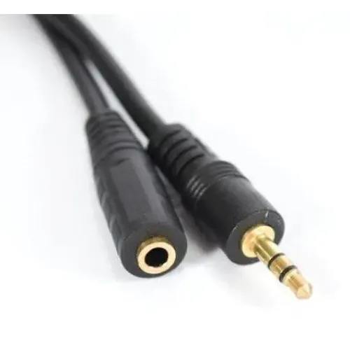 Cabo P2 Macho para P2 Fêmea 3,5mm - Extensão de Áudio - 1.5 Metros