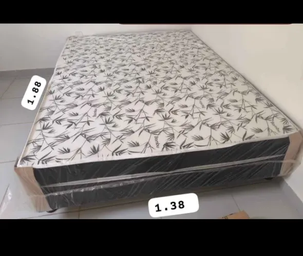 PROMOÇÃO Cama Box J8 Casal Macia Conjugada Nova