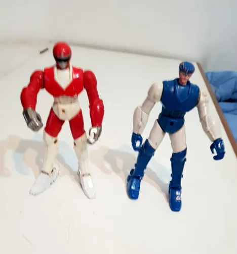 Samurais Warriors- 2 bonecos com 13 cm de 1995