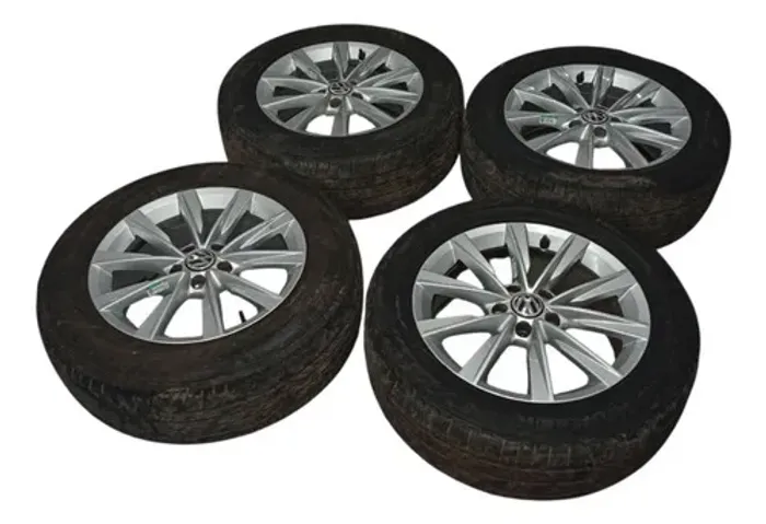 Conjunto Rodas e Pneus Ruins VW Tiguan 2.0 TSI 2009/2010 Preto