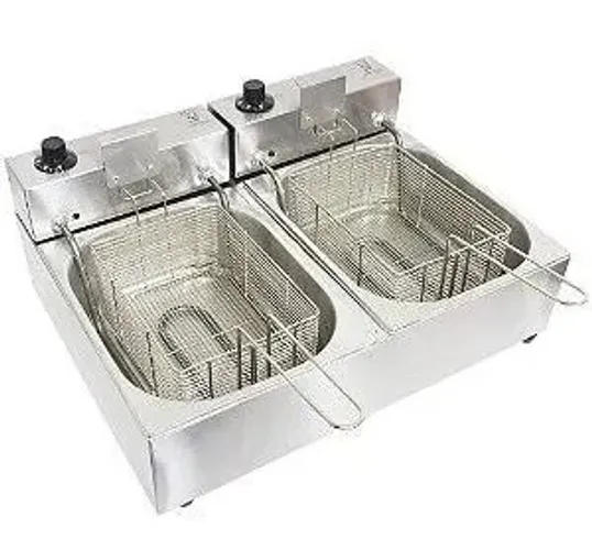 Fritadeira Dupla Industrial - 2 Tanques