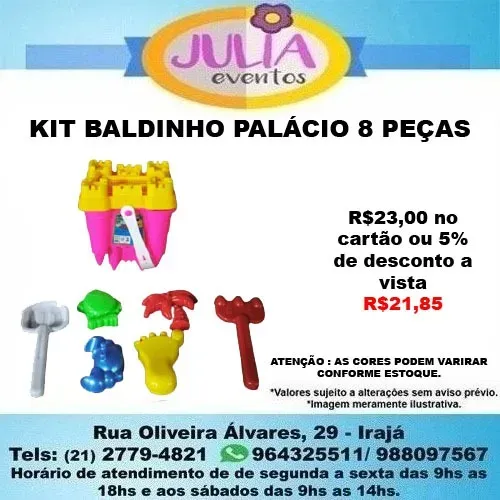 KIT BALDINHO PALÁCIO INFANTIL 8 PEÇAS 