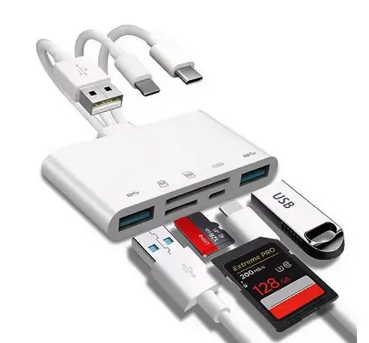 Leitor de cartão universal 8 em 1