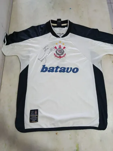 Camiseta Corinthians Autografada Marcelinho Carioca