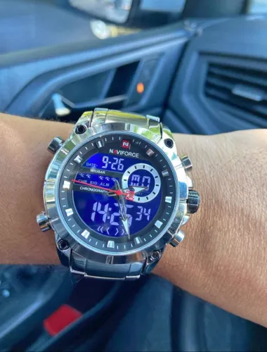Relógio Analógico Dourado - Naviforce- Novo- Original Na Caixa