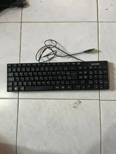 Teclado Básico Slim Preto USB para computador notebook