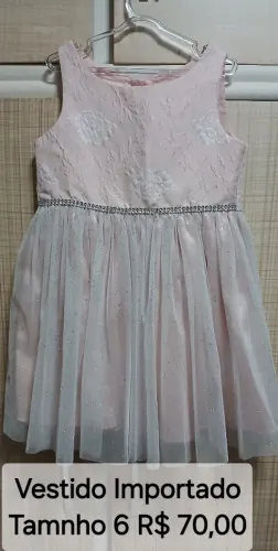 Vestido Infantil Festa Import T5
