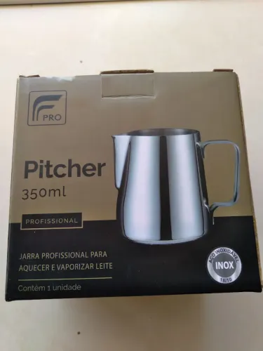 Jarra de Inox Pitcher 350ml Leiteira Cremeira Americana Barista