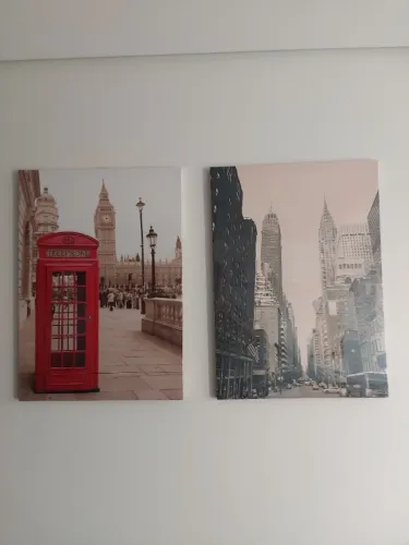 Dois Quadros decorativos da Etna - Gravura impressão