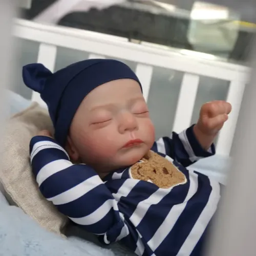 Bebê Reborn Realista Menino 48cm Corpo De Silicone Pode tomar banho