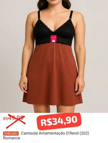 Camisola Amamentação D'Rend Romance M