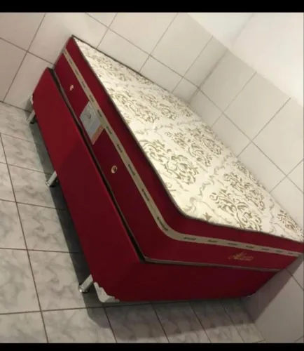 Cama Box Casal com Colchão Ortopédico