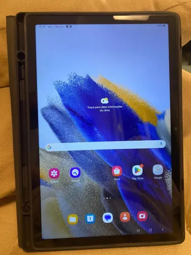 Tablet Sansung Galaxy Tab A8 com carregador original e capa