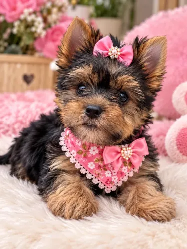 Entregamos para você! Filhote de yorkshire fêmea mini promoção 