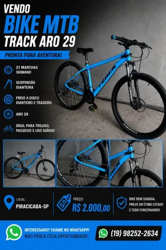 Vendo bike MTB track aro 29 