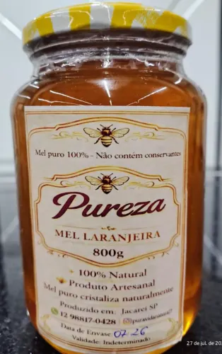 Mel Puro de Abelha - Florada Laranjeira 800g 