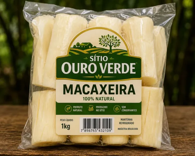 Macaxeira descascada