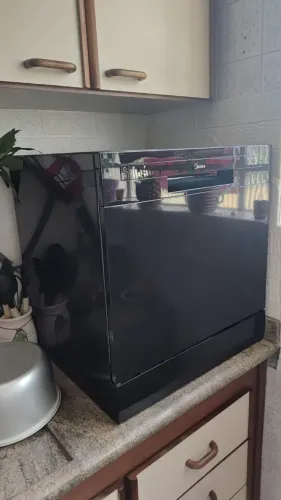 Lava Louças 8 Serviços Cinza Touch Plus Midea 127v