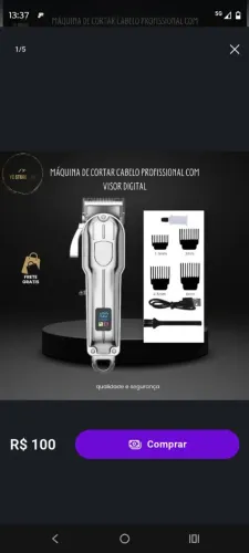 Máquina de corte de cabelo 