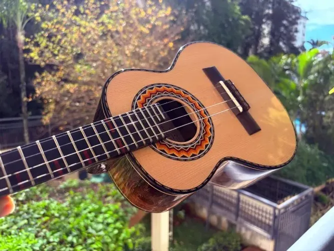 Cavaquinho Fernando Paizinho - Jacarandá Especial | Abeto Alemão | Ébano | Captação