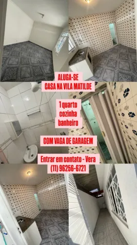 VILA MATILDE - EXCELENTE CASA INDEPENDENTE E COM GARAGEM!!!!