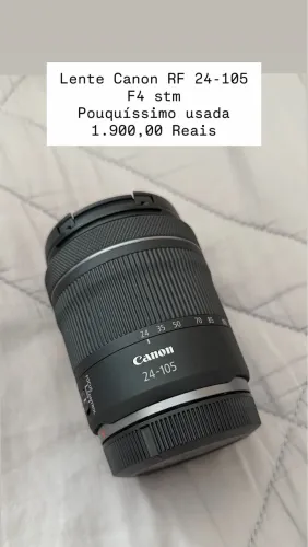 Lente cânon rf 24-105 stm