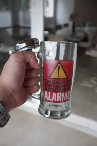 Caneca alarme de bicicleta chopp 497mL