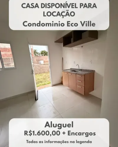 Casa para locação no Eco Ville conforto e praticidade na região dos Damha!