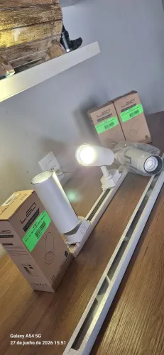 Spots de led kit com trilho 1m 