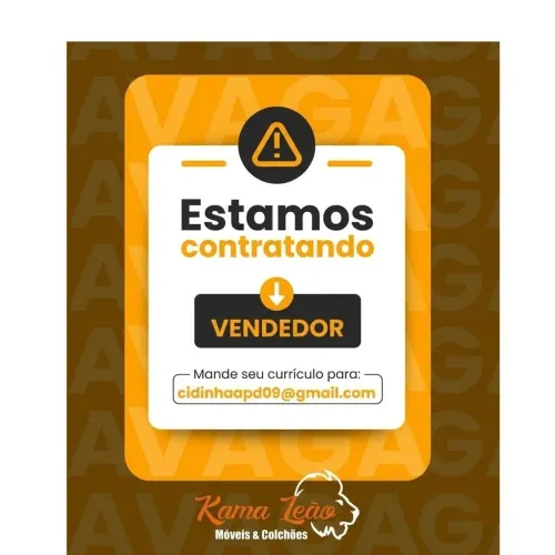 VAGA PARA VENDEDOR INTERNO