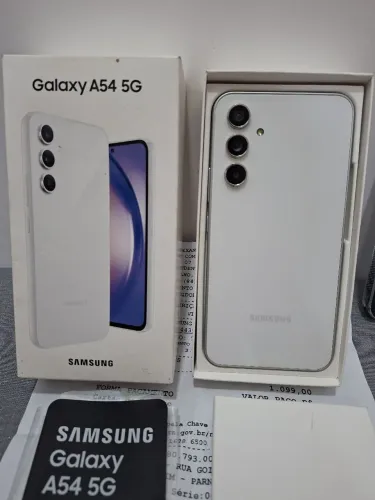 Celular Samsung A54 5G novinho, 256GB, completo com nota fiscal