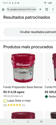 Fundo preparador de pintura