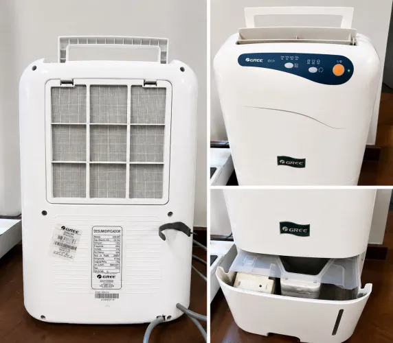 ( 2 unid.disponível ) Desumidificador de 20 litros/dia, 115 V, potência de 380 W.