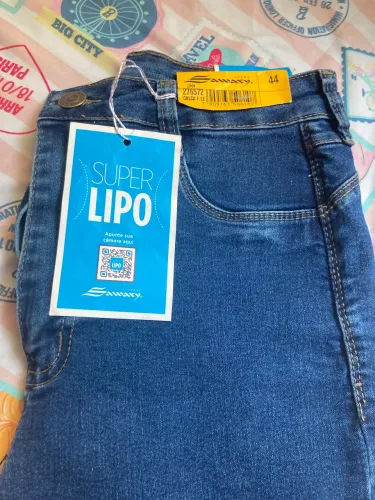 Calça Jeans Sawary Super Lipo - Tamanho 44 (Nova com Etiqueta)