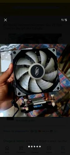 Air cooler Gammaxx GTE V2 só pra intel  Faço envio