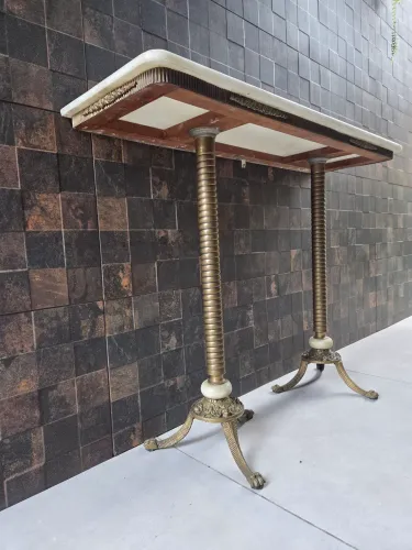 APARADOR VINTAGE PEÇA RARA EM GRANITO E BRONZE!