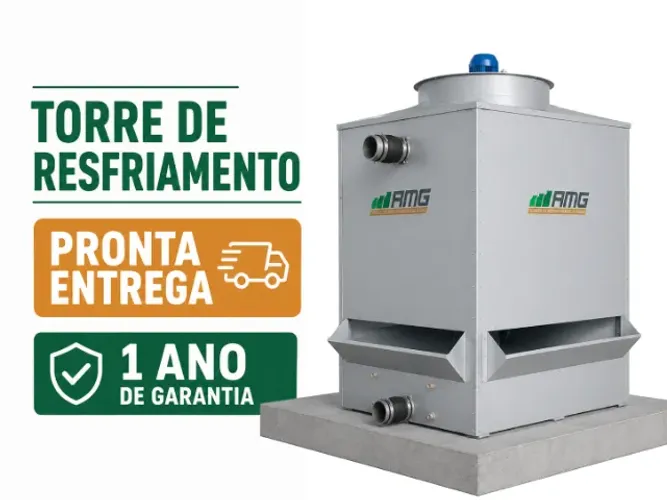 Torre de resfriamento água nova venda AMG 323 com garantia 79m³/h Pronta entrega