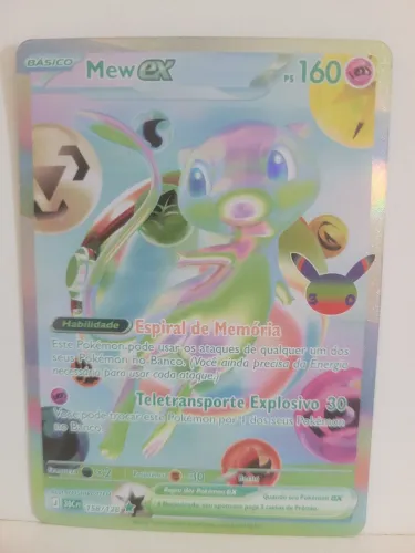 Carta Pokémom MEW EX 30 ANOS