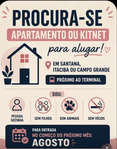 Apartamento ou kitnet 