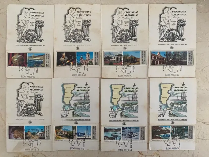 Selos Argentinos, 41 cartões e envelopes