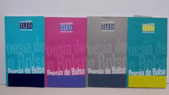 LIVROS: 4 Volumes de Poesia de Bolso Clesi Circuito de Literatura.