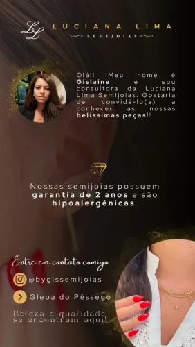 Semi jóias certificado de garantia 2 anos