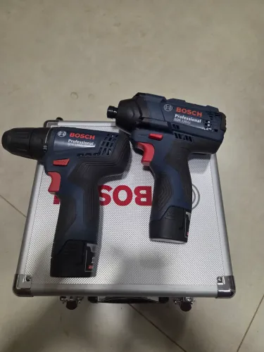 Kit parafusadeira e chave de impacto bosch