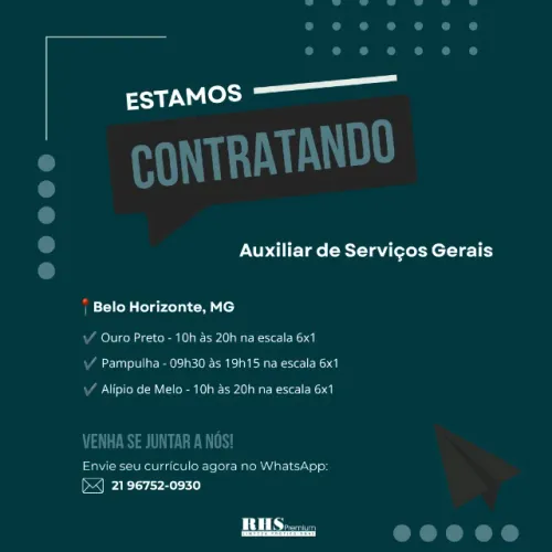 Auxiliar de Serviços Gerais