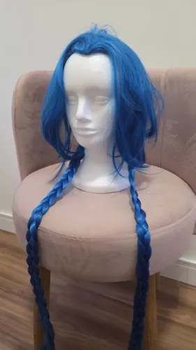 Peruca Jinx Arcane / League Of Legends