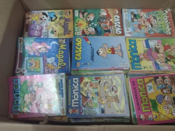 LOTE COM 100 GIBIS TURMA DA MÔNICA