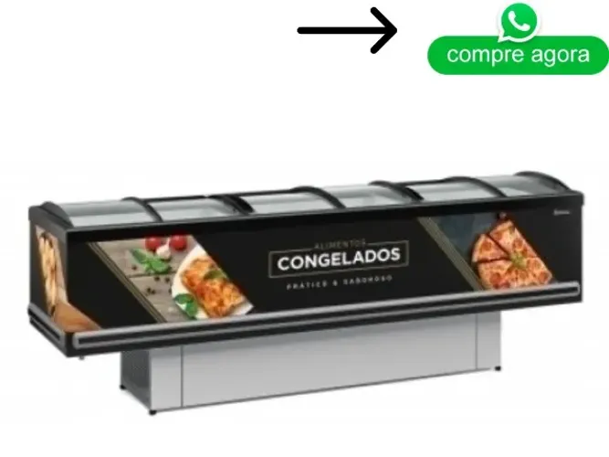 Ilha de Congelados 3 Metros Gelopar 220v