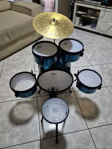 Bateria MRV infantil azul metálico