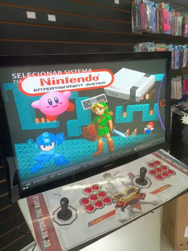 Arcade fliperama 2 players 9 mil jogos 