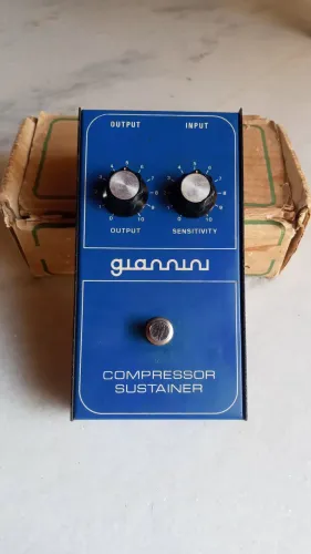 pedal ultra raro anos 70 - giannini - compressor sustainer bcs1
